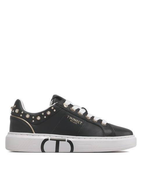 PEARLS Trampki z koralikami czarny - Buty damskie