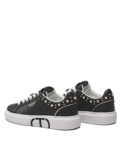 PEARLS Trampki z koralikami czarny - Buty damskie
