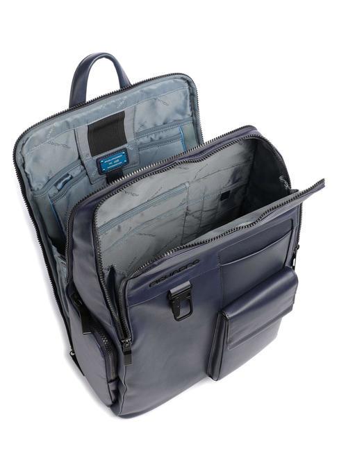 FINN Plecak na laptopa 15,6", sk&oacute;ra niebieski - Plecaki na laptopa do pracy