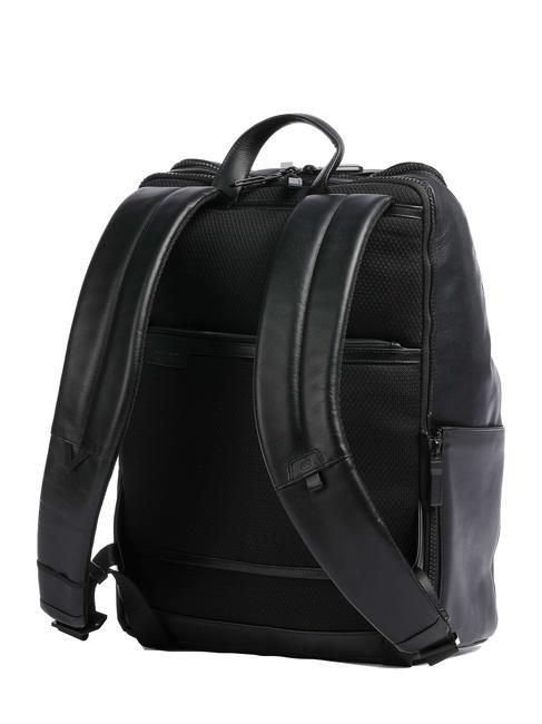 FINN Sk&oacute;rzany plecak na laptopa 14" Czarny - Plecaki na laptopa do pracy