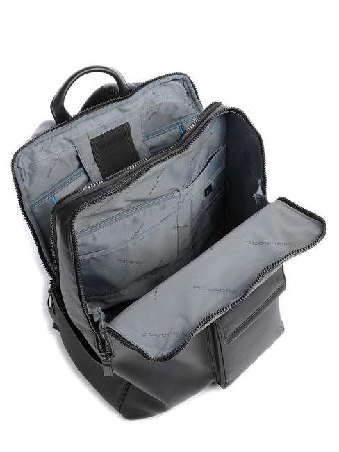 FINN Sk&oacute;rzany plecak na laptopa 14" Czarny - Plecaki na laptopa do pracy