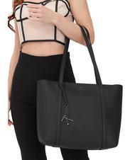 ARMANI EXCHANGE SILVYE Torba na zakupy z zawieszką czarny/damski - Torby damskie - 5