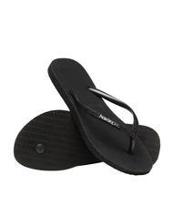 HAVAIANAS SLIM SPARKLE Klapki CZARNY - Buty damskie - 4