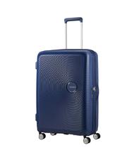 AMERICAN TOURISTER SOUNDBOX Duży, rozszerzalny w&oacute;zek granatowy o p&oacute;łnocy - W&oacute;zki twarde - 3