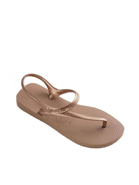 FLASH URBAN  Klapki r&oacute;żowy/złoty - Buty damskie