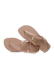 HAVAIANAS FLASH URBAN  Klapki r&oacute;żowy/złoty - Buty damskie - 4