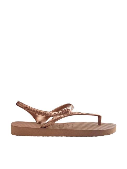 FLASH URBAN  Klapki r&oacute;żowy/złoty - Buty damskie