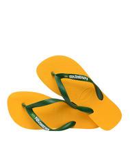 HAVAIANAS BRASIL LOGO Klapki  ż&oacute;łty - Buty uniseks - 4