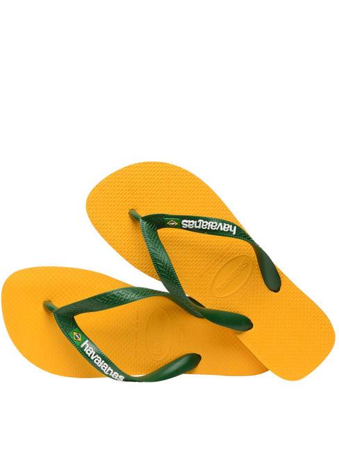 BRASIL LOGO Klapki  ż&oacute;łty - Buty uniseks