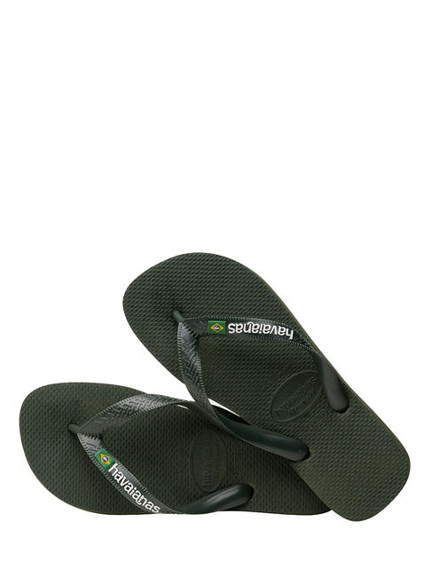 BRASIL LOGO Klapki  czarny czarny - Buty uniseks