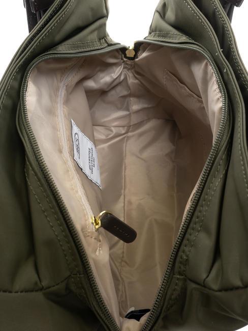 X-BAG Torba na ramię oliwka/jeżyna - Torby damskie