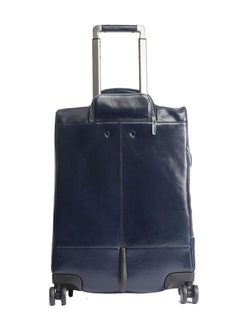 BLUE SQUARE Sk&oacute;rzany w&oacute;zek na bagaż podręczny, uchwyt na laptopa 15,6" niebieski - Bagaż podręczny