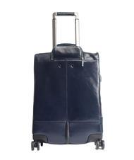 PIQUADRO BLUE SQUARE Sk&oacute;rzany w&oacute;zek na bagaż podręczny, uchwyt na laptopa 15,6" niebieski - Bagaż podręczny - 5