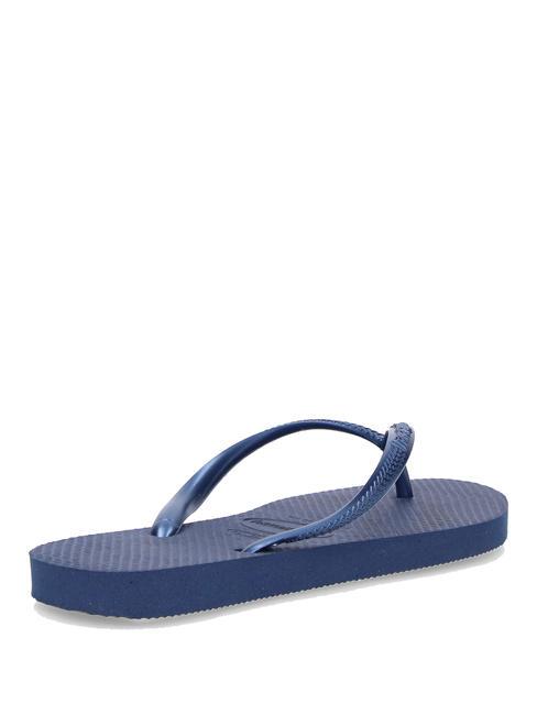 SLIM Klapki granatowy - Buty damskie