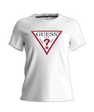 GUESS ORIGINAL LOGO Koszulka tr&oacute;jkątna czysto biały - Koszulki i topy damskie - 3