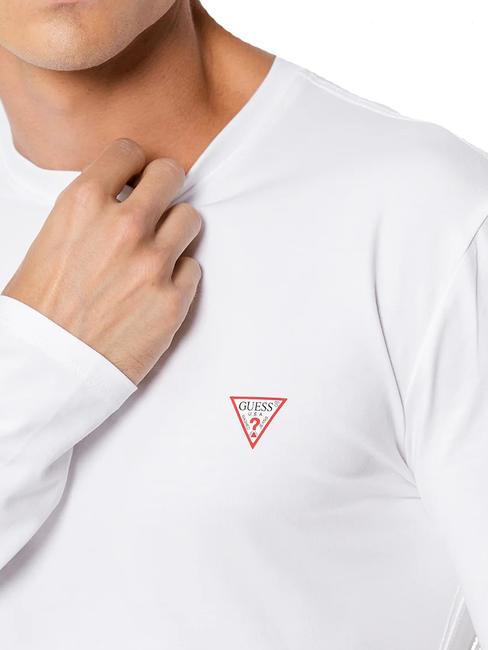 MINI TRIANGLE Koszulka z długim rękawem czysto biały - Koszulki męskie