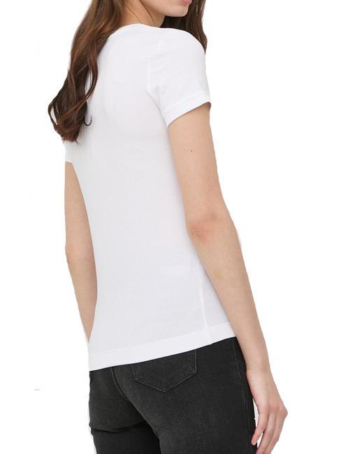MINI TRIANGLE Koszulka typu slim-fit czysto biały - Koszulki i topy damskie