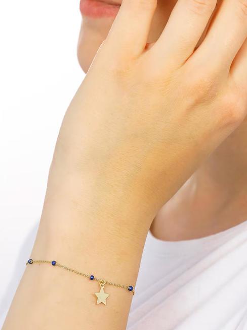 CANDY CHARM Cienka bransoletka z gwiazdką złoto - Bransoletki damskie