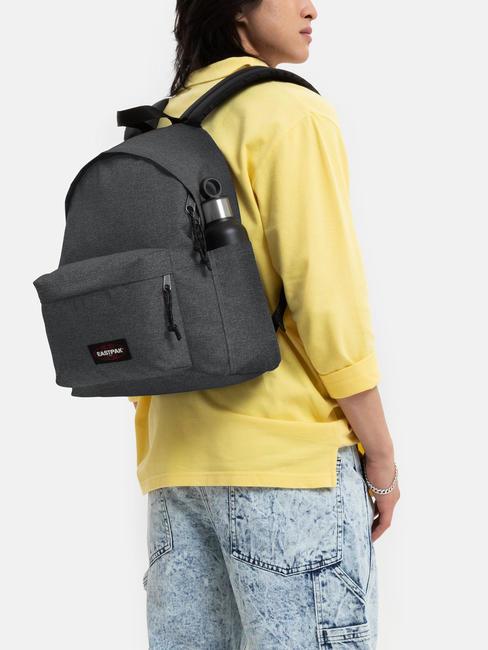 PADDED DAY PAK'R Plecak na laptopa 14" z kieszenią na butelkę z wodą CzarnyDenim - Plecaki szkolne i rekreacyjne