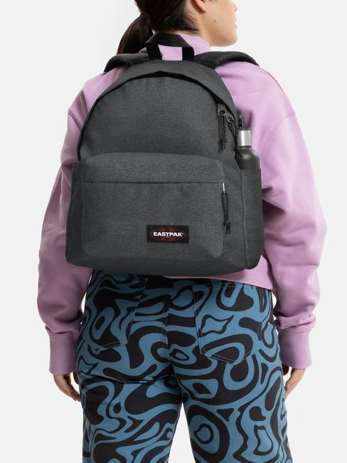PADDED DAY PAK'R Plecak na laptopa 14" z kieszenią na butelkę z wodą CzarnyDenim - Plecaki szkolne i rekreacyjne