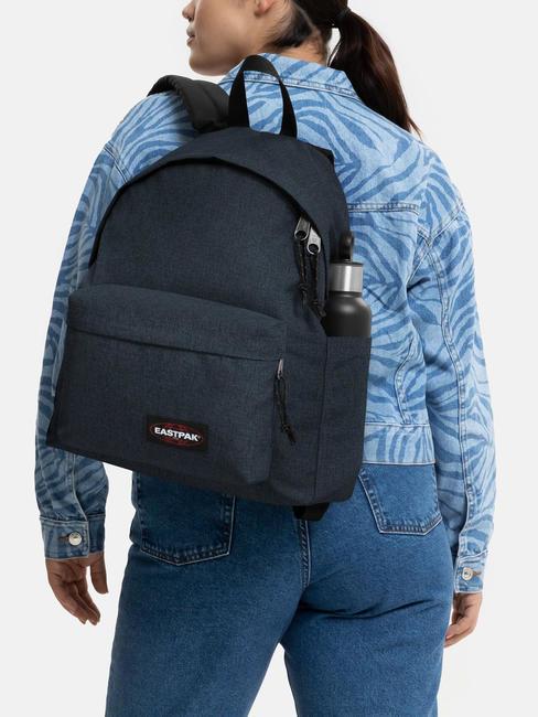 PADDED DAY PAK'R Plecak na laptopa 14" z kieszenią na butelkę z wodą potr&oacute;jny denim - Plecaki szkolne i rekreacyjne