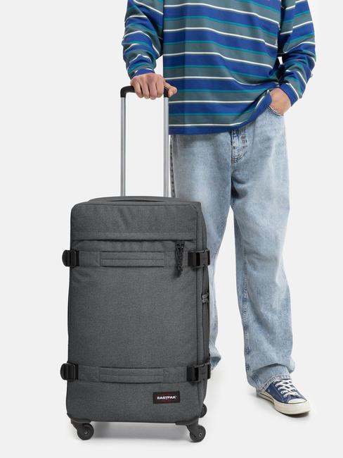 TRANSIT'R W&oacute;zek średniej wielkości CzarnyDenim - W&oacute;zki p&oacute;łsztywne