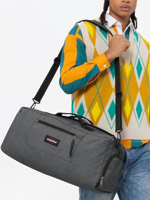 DUFFL'R M Torba podr&oacute;żna z paskiem na ramię CzarnyDenim - Mn&oacute;stwo