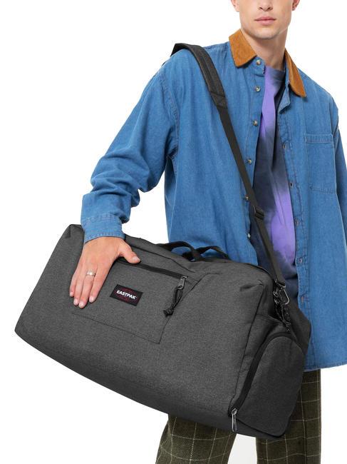 DUFFL'R L Torba podr&oacute;żna z paskiem na ramię CzarnyDenim - Mn&oacute;stwo
