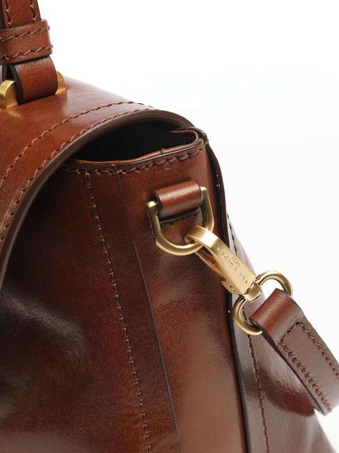 STORY Sk&oacute;rzana teczka BRĄZOWY - Torby damskie