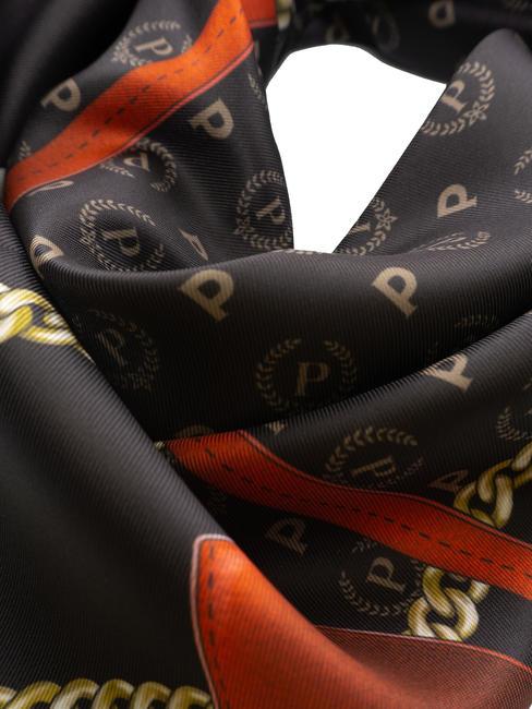 TWILL CHAIN Szalik z nadrukiem czarny i czerwony - Szaliki
