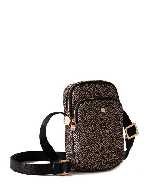 CLASSICA Mikro torba na smartfony OP/NATURALNY/CZARNY - Torby damskie