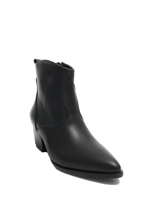 BOYTA Sk&oacute;rzane botki CZARNY - Buty damskie