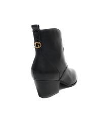 GUESS BOYTA Sk&oacute;rzane botki CZARNY - Buty damskie - 4