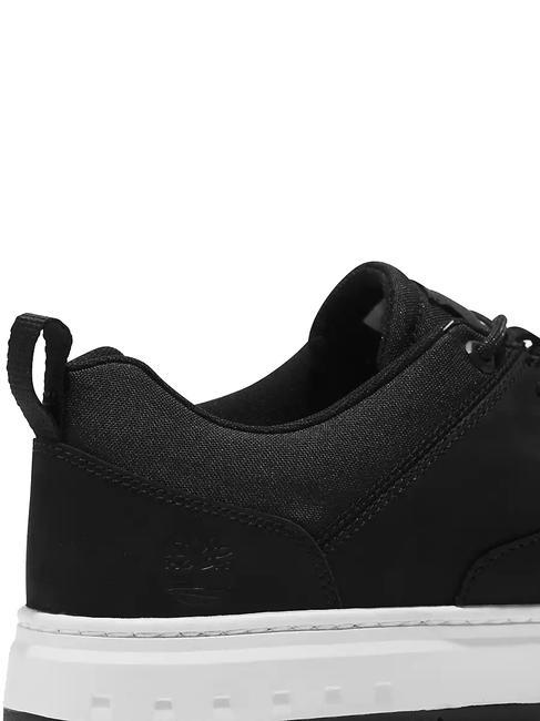 MAPLE GROVE Buty sportowe typu Oxford ze sk&oacute;ry nubukowej CZARNY ODRZUT - Buty męskie
