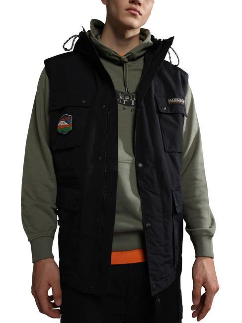URBAN MODULAR Kurtka z odpinanymi rękawami czarny 041 - Kurtki męskie
