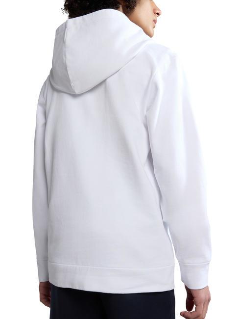 KIDS B-PINZON Bluza z kapturem bawełniana Jasnobiały - Bluzy dziecięce
