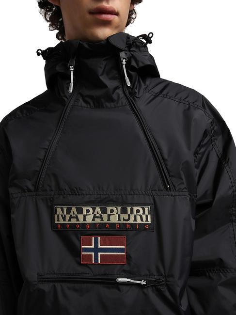 NORTHFARER SUMMER Kurtka anorak czarny 041 - Kurtki męskie