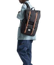 HERSCHEL LITTLE AMERICA  Plecak standardowy CZARNY - Plecaki szkolne i rekreacyjne - 4