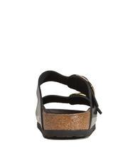BIRKENSTOCK ARIZONA Big Buckle Sandały sk&oacute;rzane świecić na czarno - Buty uniseks - 6