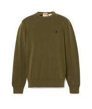 TIMBERLAND WILLIAMS RIVER Sweter z okrągłym dekoltem ciemnooliwkowy - Koszulki męskie - 4
