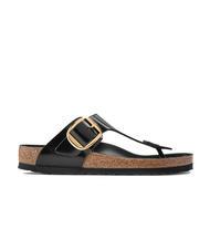 BIRKENSTOCK GIZEH BIG BUCKLE Klapki ze sk&oacute;ry lakierowanej - Buty damskie
