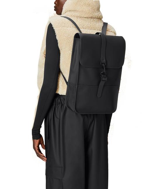 BACKPACK MINI Wodoodporny plecak czarny - Plecaki szkolne i rekreacyjne