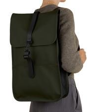 RAINS BACKPACK Wodoodporny plecak zielony - Plecaki szkolne i rekreacyjne - 6