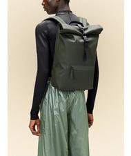RAINS ROLLTOP RUCKSACK Duży wodoodporny plecak zielony - Plecaki szkolne i rekreacyjne - 4