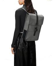 RAINS BACKPACK MINI Wodoodporny plecak szary - Plecaki szkolne i rekreacyjne - 4