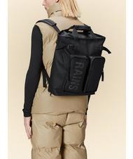 RAINS TEXEL TOTE Wodoodporny plecak czarny - Plecaki na laptopa do pracy - 7
