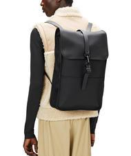 RAINS BACKPACK Wodoodporny plecak czarny - Plecaki szkolne i rekreacyjne - 4