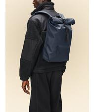 RAINS ROLLTOP RUCKSACK Duży wodoodporny plecak marynarka wojenna - Plecaki szkolne i rekreacyjne - 4