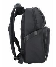 PIQUADRO WALLABY Plecak ze sk&oacute;ry i materiału, uchwyt na laptopa 14" Czarny - Plecaki na laptopa do pracy - 3