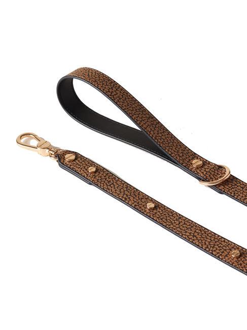 PETS Smycz z nitami naturalny op/czarny - Artykuły dla zwierząt